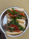 Grilled Chicken Hero with Broccoli Rabe, Roasted Peppers with Balsamic Vinaigrette & Mozzarella