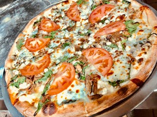 Greek Spinach Pizza