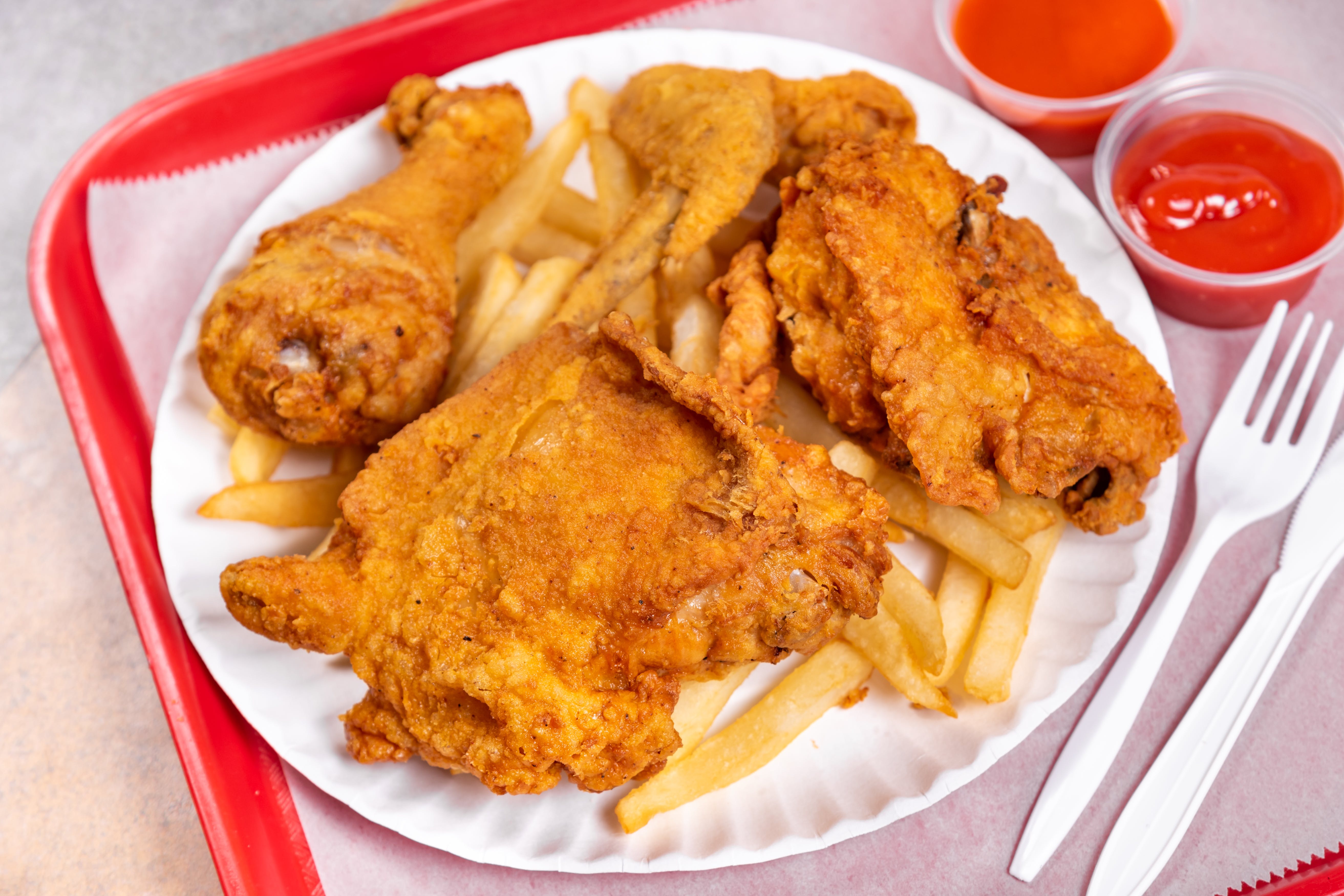 Order 1. Three Pieces of Chicken Combo - Combo food online from Kennedy Chicken Pizza & Kabab store, Bronx on bringmethat.com