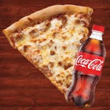 Jumbo Slice & Can of Soda Special