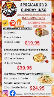 ALFREDO NIGHT OFF SPECIAL!