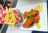 Habanera Wings(spicy)(with fries)