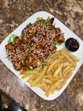 Sesame chicken(with fries)