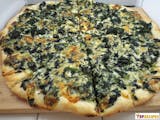 Thin Crust Spinach Pizza