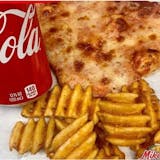 New York-Ttyle Thin Crust Pizza, Fries and Drink Combo