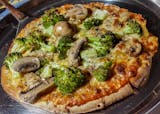 Mushroom with Broccoli Pizza