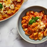 Gnocchi with Mushroom in Parmesan Tomato Sauce