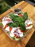 Tomato, Onion, Basil & Fresh Mozzarella Salad