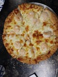 White Shrimp Scampi Pizza