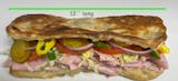Oven Backed Ham & Swiss Sandwich