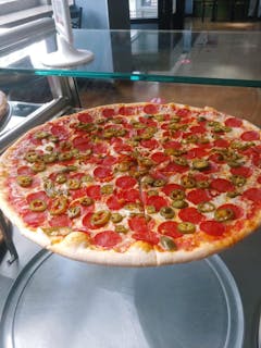 Pizza Slice with Two Toppings