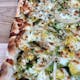 Brussel Sprouts & Caramelized Onions Pan Pizza