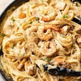 Chicken & Shrimp Alfredo Pasta