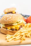 117. Cheeseburger with Fries