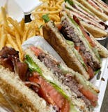 Cheeseburger Club Sandwich