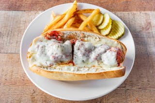 Italian Meatball Parm Sandwich