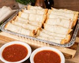 Tray of Garlic Bread With Cheese