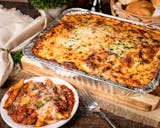 Tray of Baked Ziti