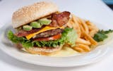 Cafe Best With Avocado Bacon Cheese Burger