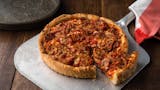 Meatball & Ricotta Deep Dish Pizza