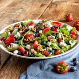 Berry & Goat Cheese Salad with Salmon