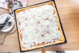 Thick Crust Sicilian Cheese Pizza