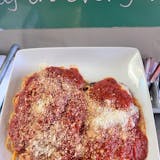 Eggplant Parmesan with Pasta Lunch