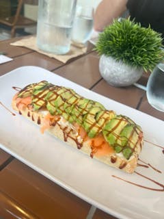 Salmon, Avocado & Cream Cheese Sandwich