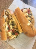 Grilled Chicken Sandwich with Roasted Peppers & Provolone