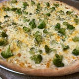 Broccoli Three Cheese Pizza