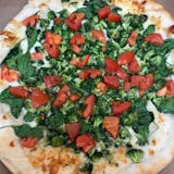 Sicilian White Veggie Pizza