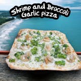 Shrimp & Broccoli Garlic Pizza