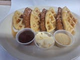 New  chicken  fingers. we  waffles