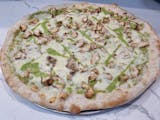 New  salsa verde grilled chicken  pizza