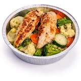 saute veggie in garlic sauce w/grilled chicken