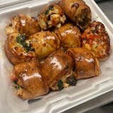Greek garlic knots with cheese
