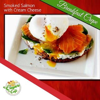 Salmon & Cream Cheese Crepe Breakfast