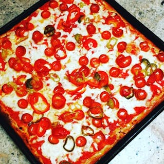 One Topping Sicilian Pizza