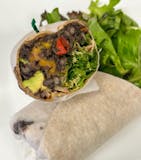 Black Bean Burger Wrap