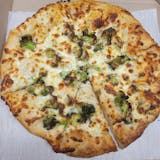 Broccoli Alfredo Pizza