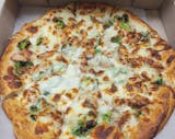 Broccoli Alfredo Pizza