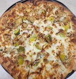 Deep Fried Pickle Pizza