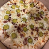 Dill Pickled Bacon Pizza