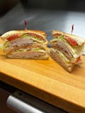 Ham & Cheese Club with Bacon Sandwich