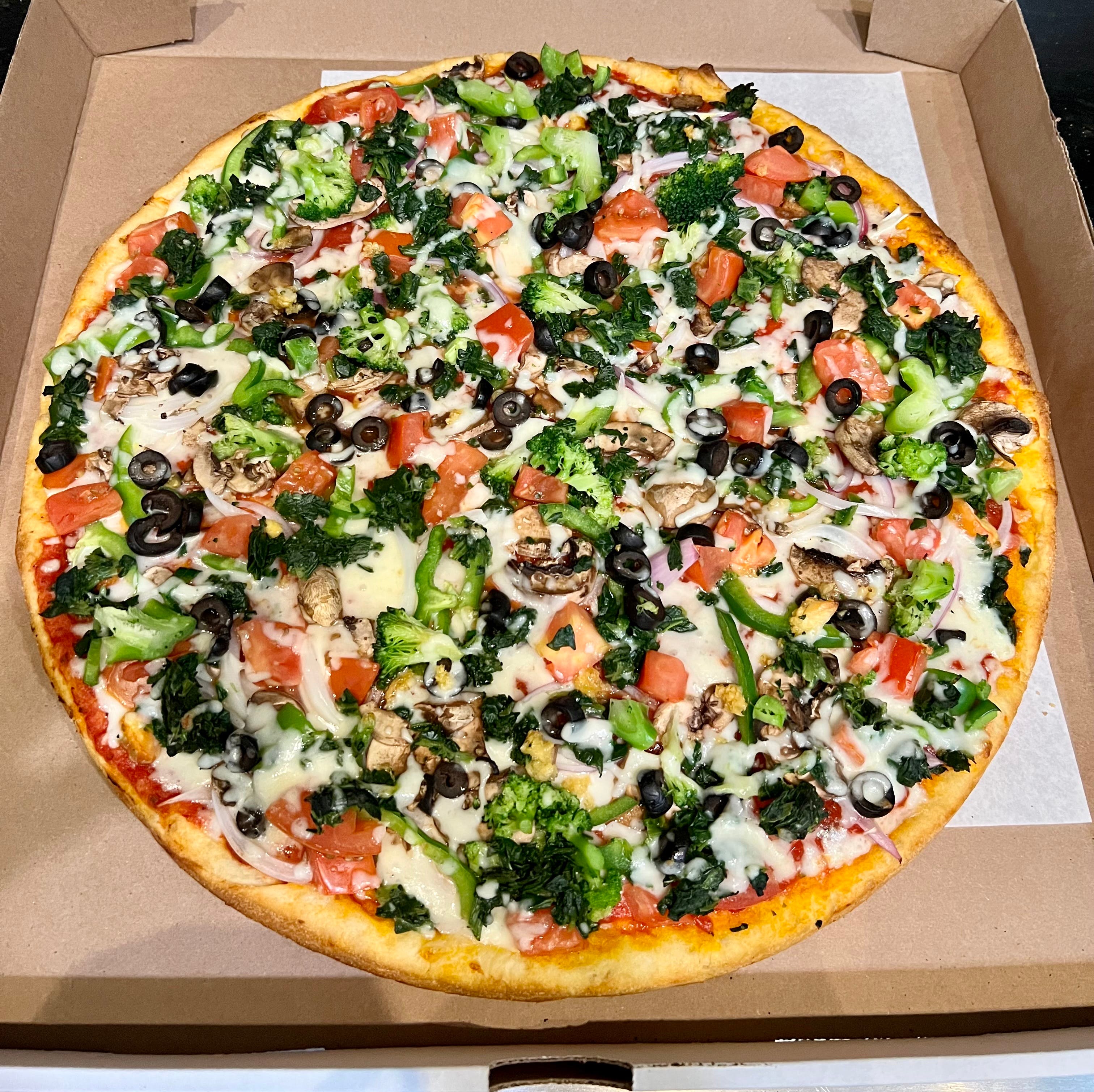 Seven Veggie Pizza