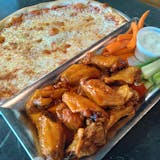 Large Cheese Pizza & Dozen Bone- In Wings Special