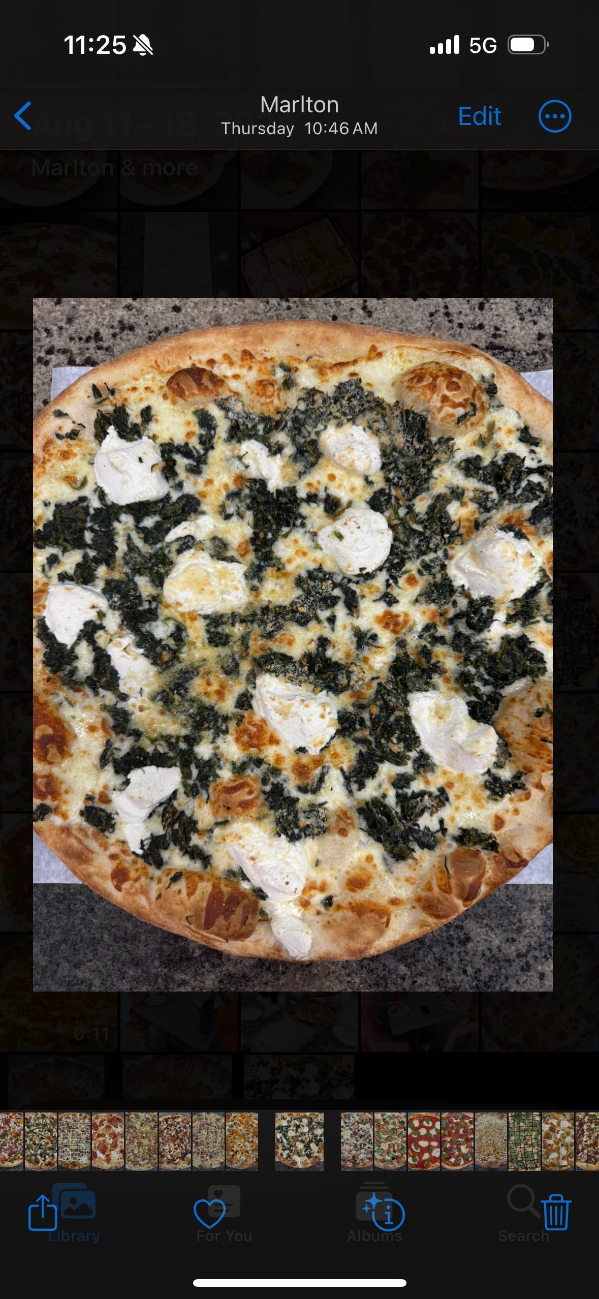 Spinach Pizza