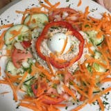Tuna Salad over Garden Salad