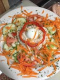 Tuna Salad over Garden Salad