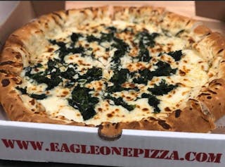 Spinach Alfredo Pizza